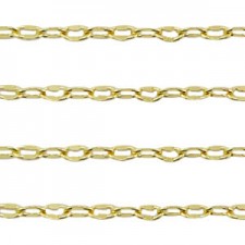 DQ Metal belcher chain anchor cable 4x2mm Gold